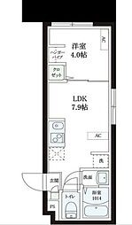 レピュア本郷レジデンス 1LDKの間取図画像