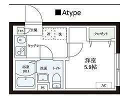 レピュア本郷レジデンス 1Kの間取図画像