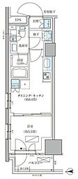 パークアクシス品川天王洲アイル 1DKの間取図画像