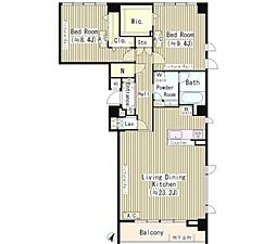 彩桜春庵 2LDKの間取図画像