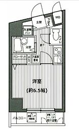 グランド・ガーラ渋谷 1Kの間取図画像
