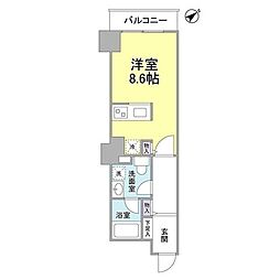 TKフラッツ渋谷 ワンルームの間取図画像