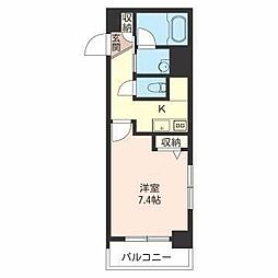 エスティメゾン品川シーサイド1 1Kの間取図画像