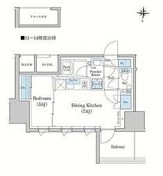 スタイリオ蒲田WEST 1DKの間取図画像