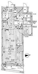 グラーサ西麻布 1Kの間取図画像