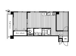 サンヒル新町 2LDKの間取図画像