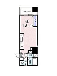 メゾン・日本橋浜町 ワンルームの間取図画像