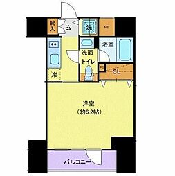 SYForme大森 1Kの間取図画像
