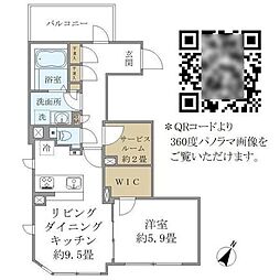コンポジット高輪 1SLDKの間取図画像