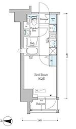 アーバネックス南品川 1Kの間取図画像