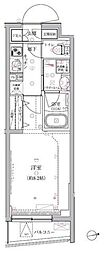 クレイシア祐天寺 1Kの間取図画像