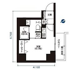 アーバネックス大森 ワンルームの間取図画像