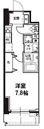 MaisondeArK南大井 1Kの間取図画像