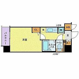 トーシンフェニックス芝浦ベイフォート 1Kの間取図画像