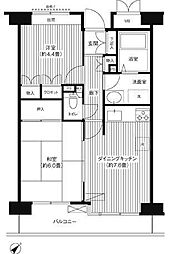 ステラメゾン武蔵小山 2DKの間取図画像