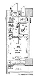 コンシェリア新宿North-One 1Kの間取図画像