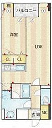 ダブルゲートタワー(W-gates Tower) 1LDKの間取図画像
