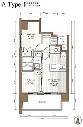 TheParkcross錦糸町レジデンス 1SLDKの間取図画像