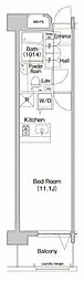 プライムアーバン学芸大学パークフロント ワンルームの間取図画像