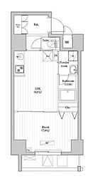 クレアティフ押上 1DKの間取図画像