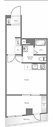 ペガサスステーションプラザ蒲田 1LDKの間取図画像