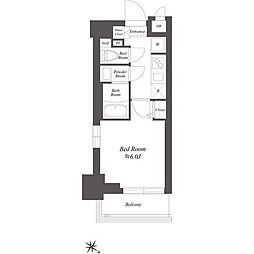 SS.FLAT北品川 1Kの間取図画像