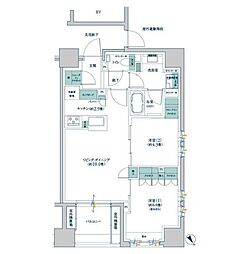 ブリリア新川1丁目 2LDKの間取図画像