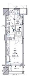 パレステュディオ新宿御苑駅前 1Kの間取図画像