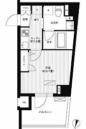 アヴニール元代々木 1Kの間取図画像