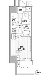 ヒューリックレジデンス新御茶ノ水 1Kの間取図画像
