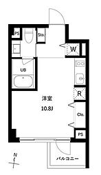 JMF-Residence世田谷三宿 ワンルームの間取図画像