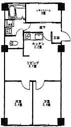 WOODENBELL 3LDKの間取図画像