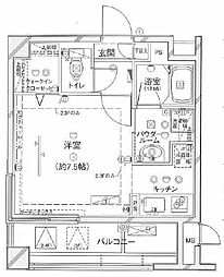 ステージファースト上落合 ワンルームの間取図画像