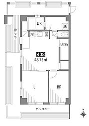 グランヒルズ西新宿 2LDKの間取図画像