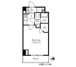 ParkCube四谷三丁目 ワンルームの間取図画像