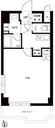 ルーブル南麻布 1Kの間取図画像