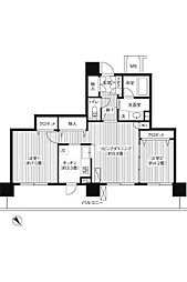 グランピラー高井戸 2LDKの間取図画像
