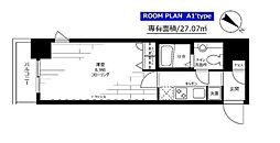 ステージグランデ日本橋 1Kの間取図画像