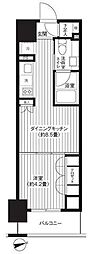 RESIDIA新御徒町 1DKの間取図画像
