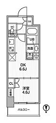 nido蒲田 1DKの間取図画像