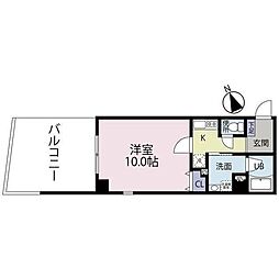 ノーブルガーデン駒込 1Kの間取図画像