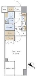 BrilliaistSENDAGAYA 1Kの間取図画像