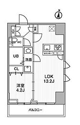 テラス森下 1LDKの間取図画像