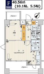 スカイコートPALACE押上 1LDKの間取図画像