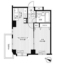 ヒルサイド白山 1LDKの間取図画像