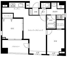 レグノ・ヴェール明石町 2LDKの間取図画像