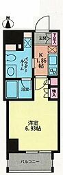 プライムアーバン学芸大学2 1Kの間取図画像