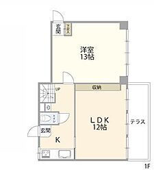 西大久保イレブン 3LDKの間取図画像