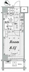 MAKES浅草イースト 1Kの間取図画像