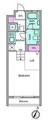 RESIDIA笹塚 ワンルームの間取図画像